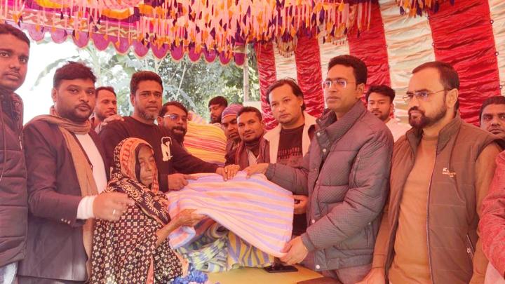 শেরপুরে বেগম খালেদা জিয়ার রুহের মাগফেরাত কামনা ও শীতবস্ত্র বিতরণ 